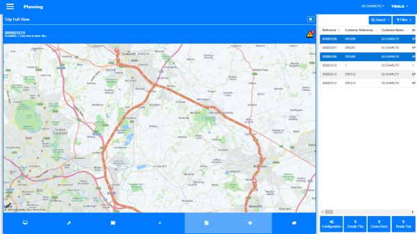 Planning map view