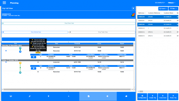 Full-screen with expanded details and warnings
