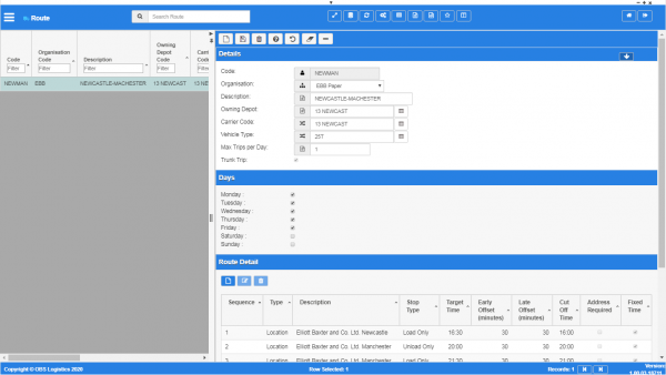 Fixed route templates