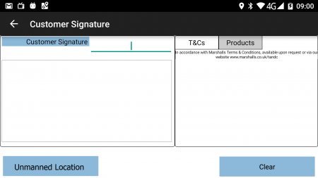 Prompting for Customer Signature