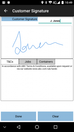 Customer Signature