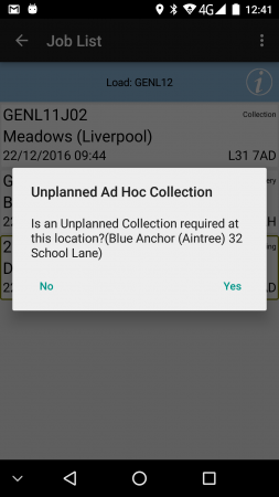 Prompt to create an Ad Hoc Collection