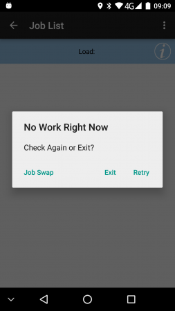 Requesting a new load