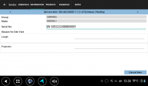 Info, showing multiple service items