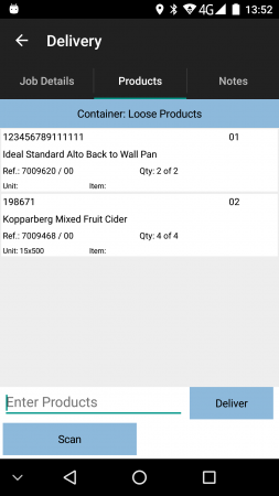 Products Tab