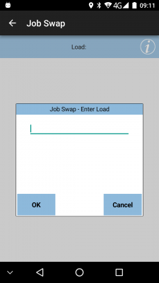 Job Swap - Enter Swap Load