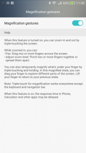 Magnifier Settings