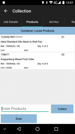 Products Tab