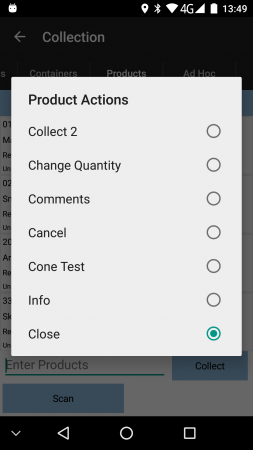 Products Long-press Pop-up