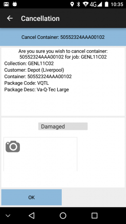 Cancel Container
