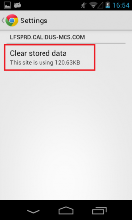 Step 7: Clear Data option.