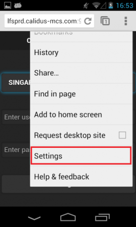 Step 3: Navigate to Settings menu.