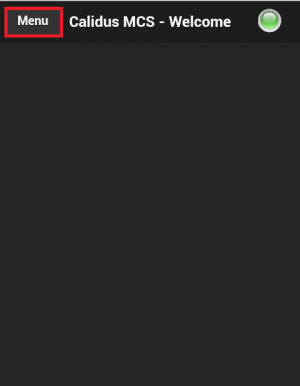 Figure 1 – Menu and Log Off selection