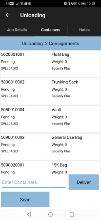 List of bags