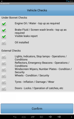 Multiple checks on one scrolling screen
