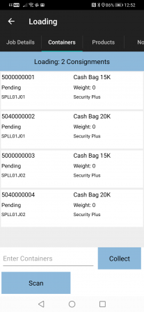 Items to scan