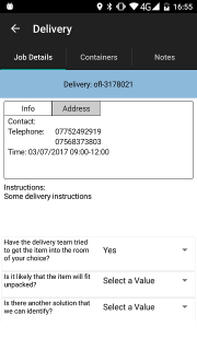 Job Details Tab