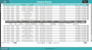 Trip Enquiry Results.