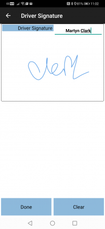 Driver Signature