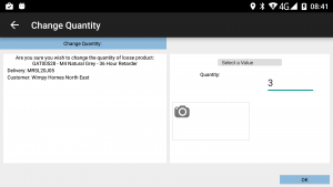Exception - Change Product Quantity