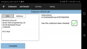 Job Details Tab - Addresses