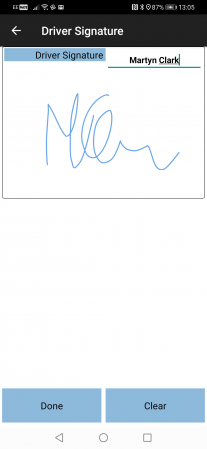 Driver Signature