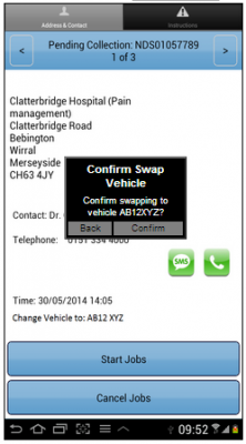Swap Vehicle Dialogue