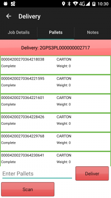 Completed Cartons