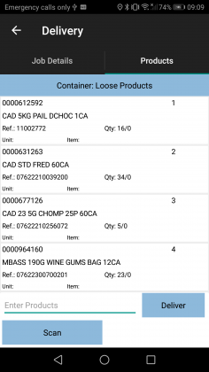 Configurable list of products.