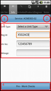 Info tab