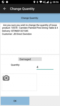 Exception - Change Product Quantity