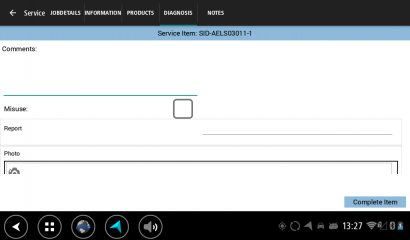 Diagnosis Tab