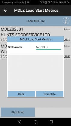 Capturing configurable data at the start of the workload.
