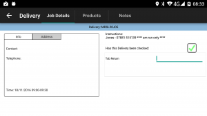 Job Details Tab