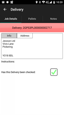 Job Details Tab - Addresses