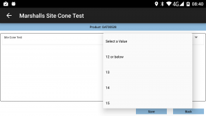Site Cone Test Results Entry
