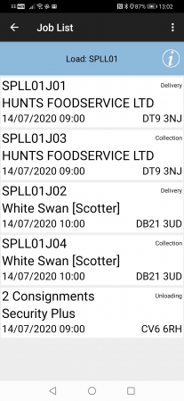 Next delivery job