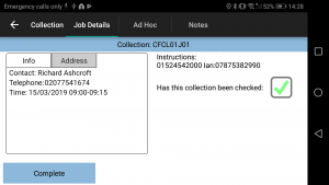 Job Details Tab