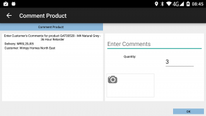 Exception - Commenting on a product