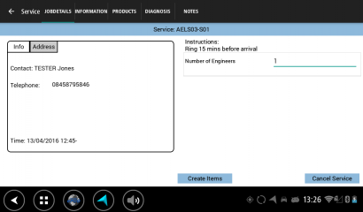 Job Details Tab