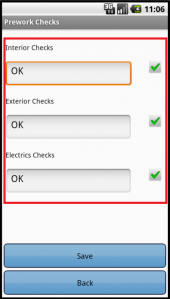 Prework Checks pop-up