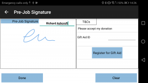 Arrival Signature and T&Cs