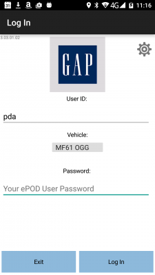 Log In - updated style