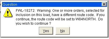 Warning Message