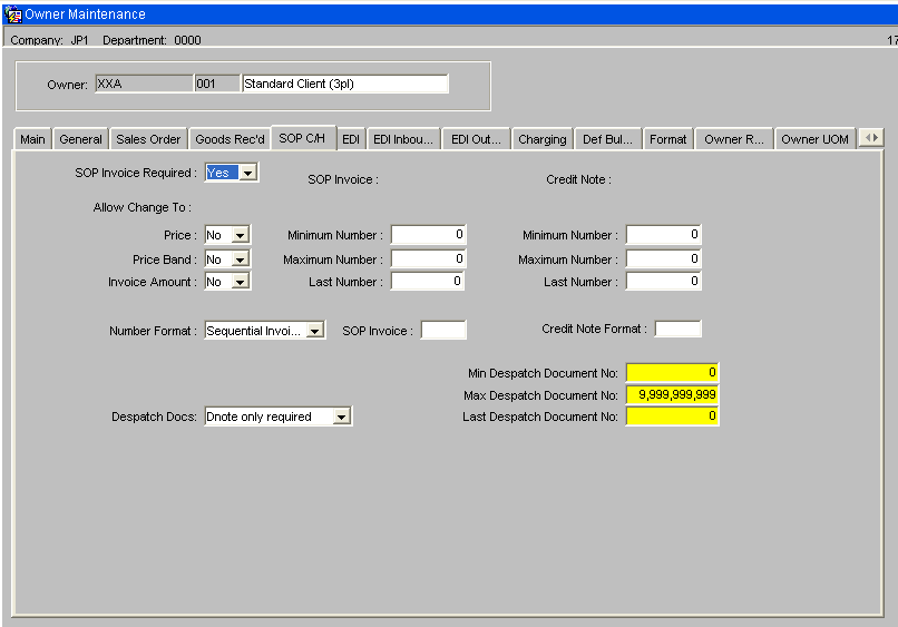 Customer Invoice Address