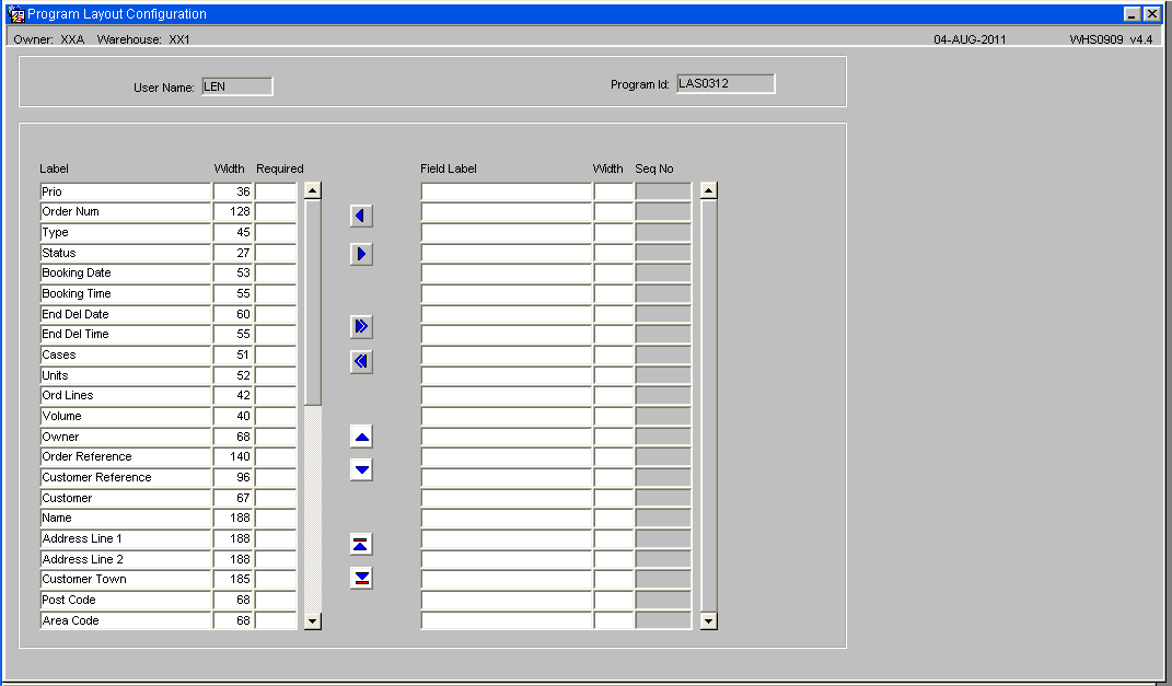 Pick Wave Configure Maintenance