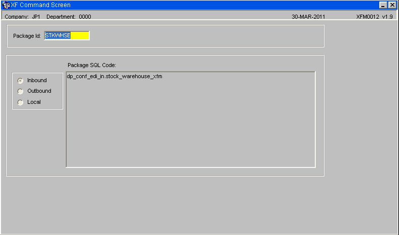 Command Screen