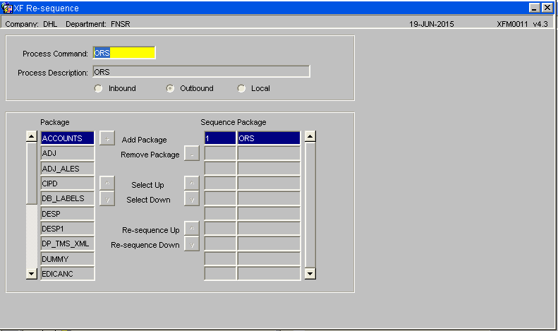 XF Re-Sequence
