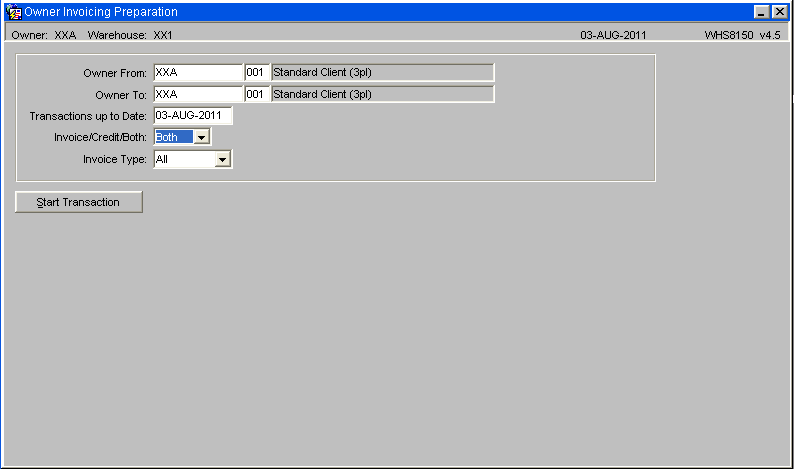 Invoice Preperation