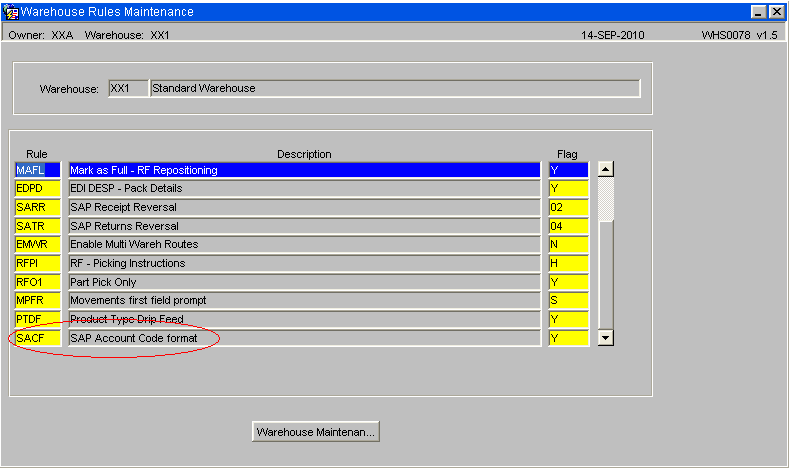 Company Account Information